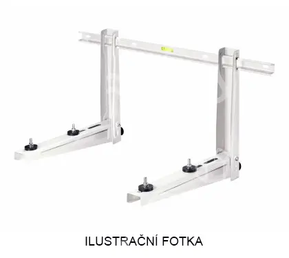 konzole s příčníkem L=465 mm,H=375 mm, P=800mm,nosnost 140kg,nerez, RODIGAS